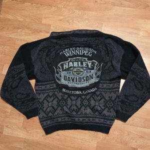 Harley-Davidson Upcycled Mens Cardigan
